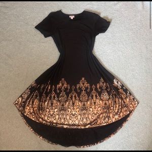 Lularoe Black Elegant Carly Dress
